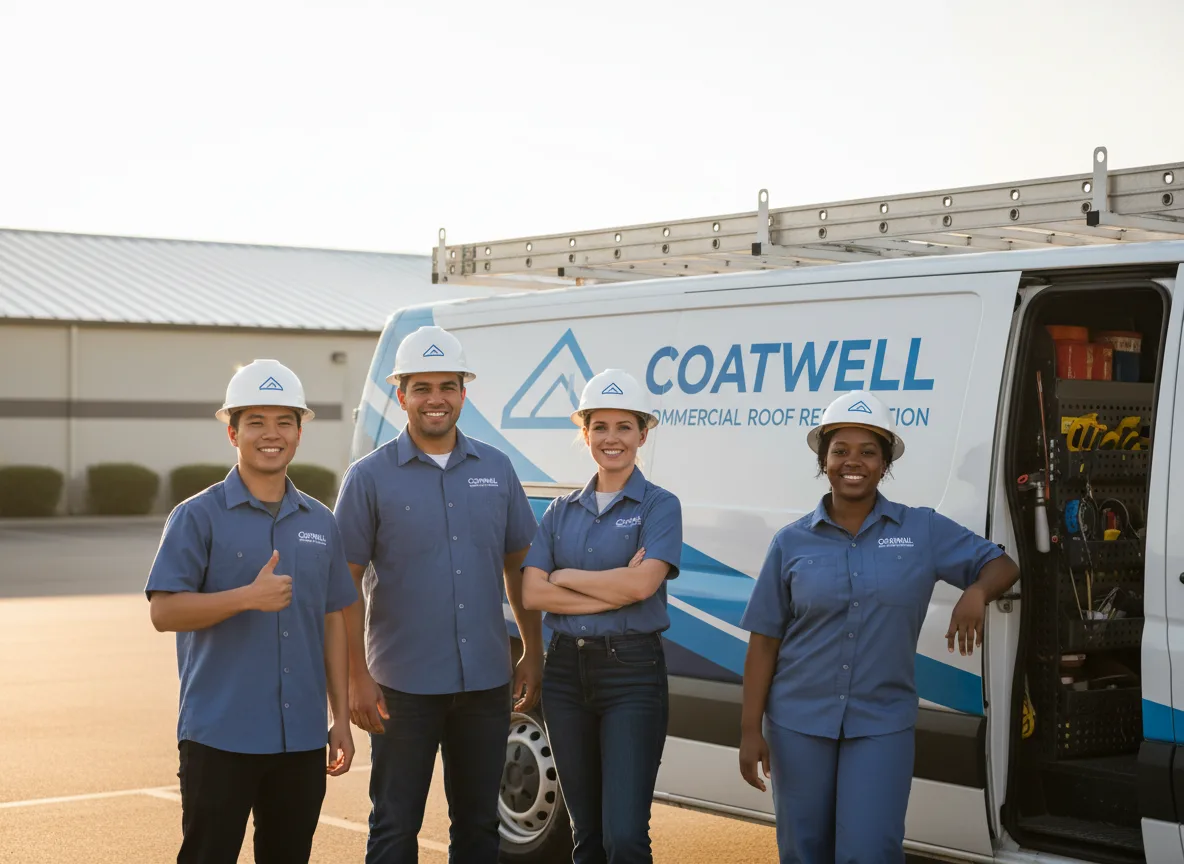 Commercial roof coating company in Victor, IA