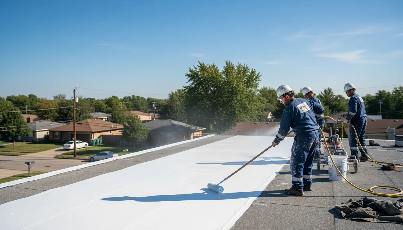 Commercial roof coating in Victor, IA near me